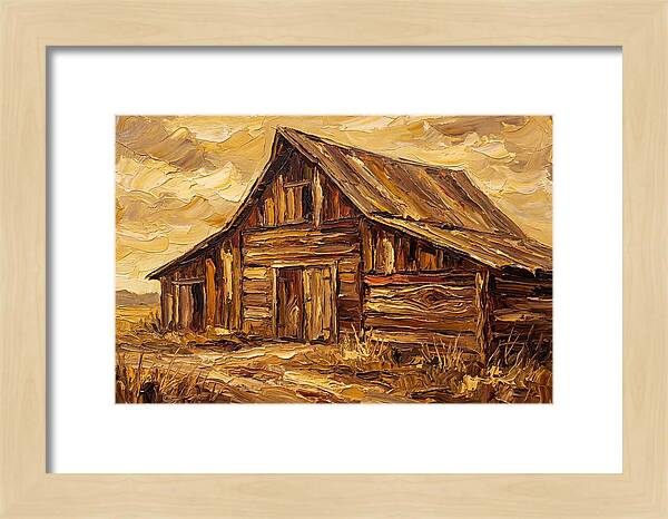 Rustic Barn In Golden Hues
