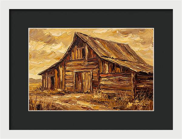 Rustic Barn In Golden Hues