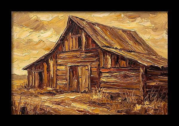 Rustic Barn In Golden Hues