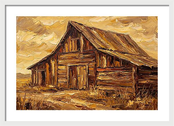 Rustic Barn In Golden Hues