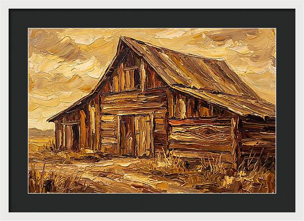 Rustic Barn In Golden Hues
