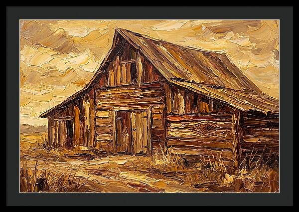 Rustic Barn In Golden Hues