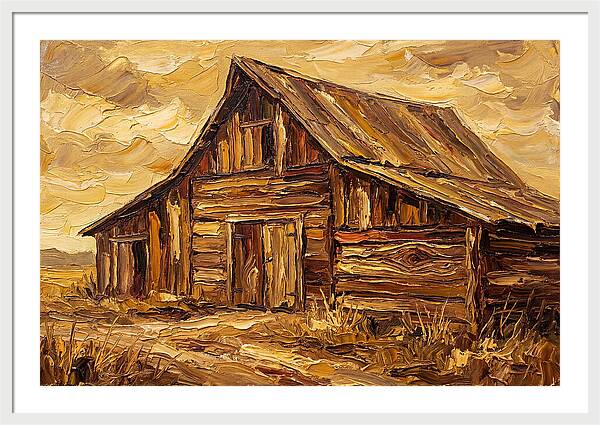Rustic Barn In Golden Hues