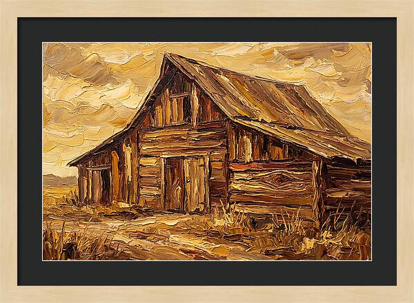 Rustic Barn In Golden Hues