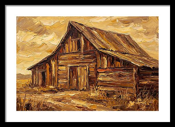 Rustic Barn In Golden Hues