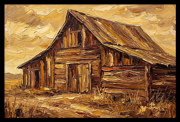 Rustic Barn In Golden Hues
