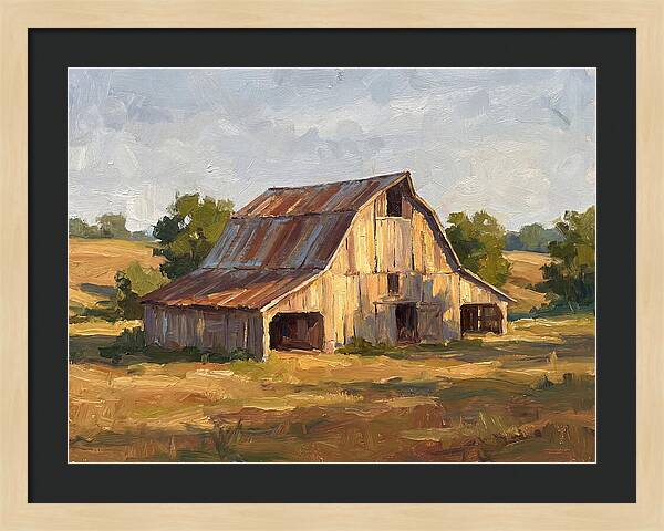 Rustic Barn Under Soft Light