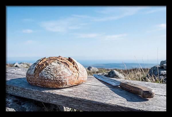 Rustic Bread Loaf On A Table
