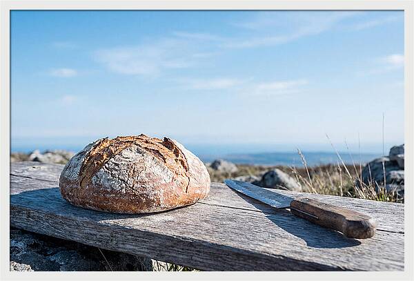 Rustic Bread Loaf On A Table