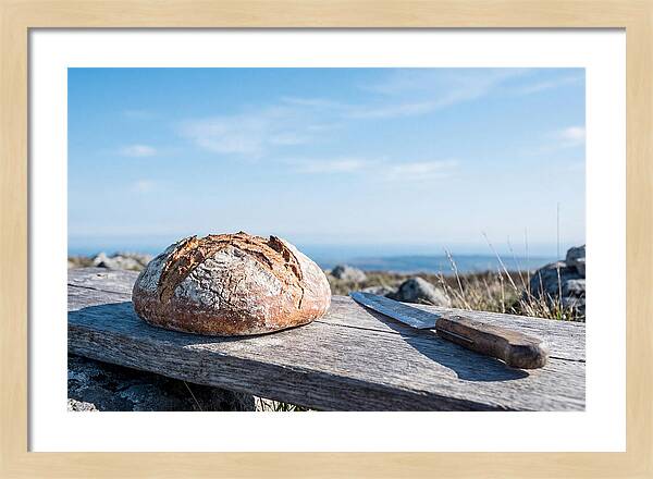 Rustic Bread Loaf On A Table