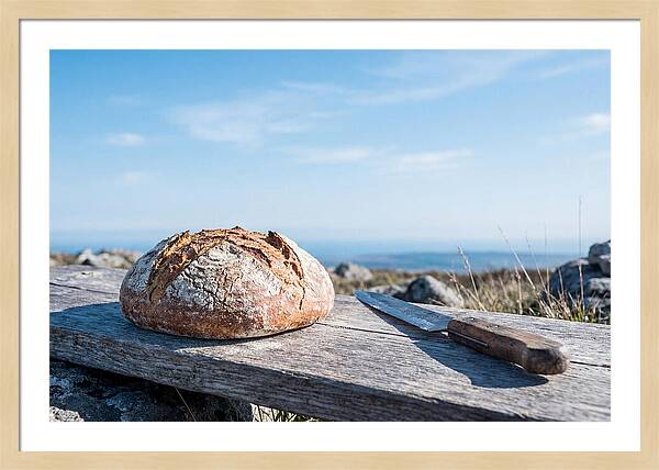 Rustic Bread Loaf On A Table