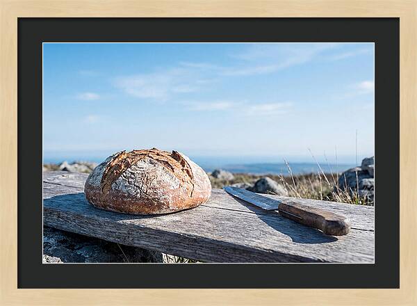 Rustic Bread Loaf On A Table