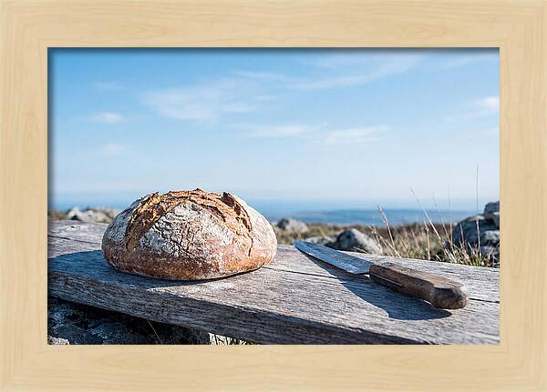 Rustic Bread Loaf On A Table