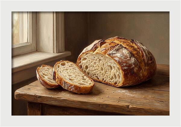 Rustic Bread Still Life