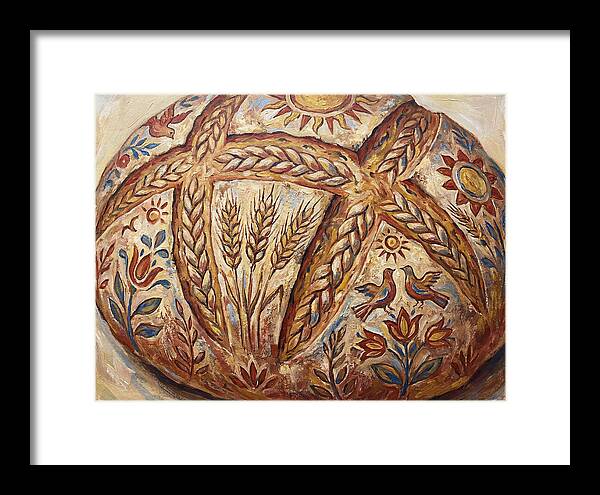 Rustic Bread With Folk Art