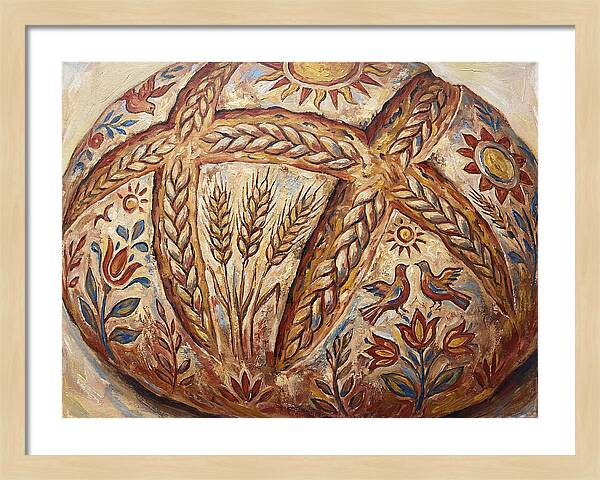 Rustic Bread With Folk Art