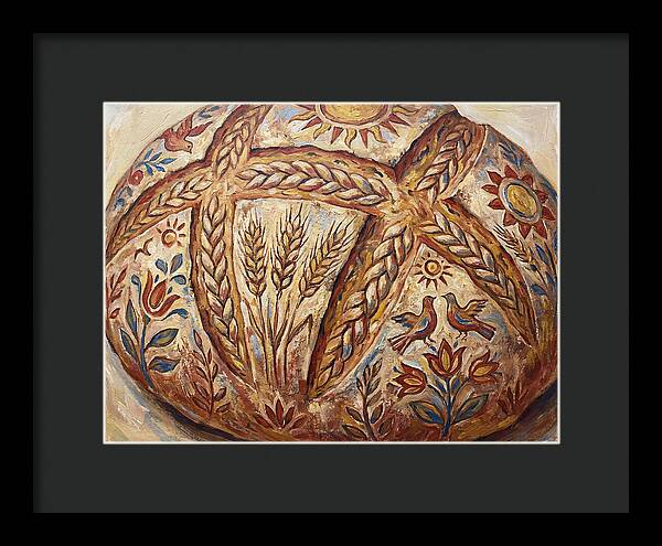 Rustic Bread With Folk Art
