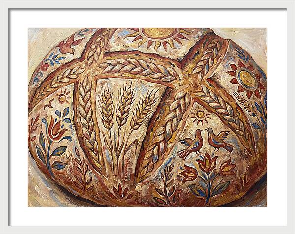 Rustic Bread With Folk Art