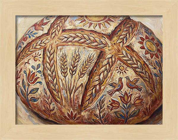 Rustic Bread With Folk Art
