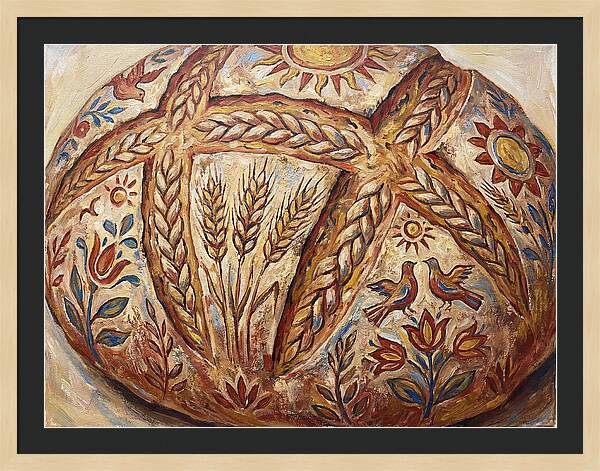Rustic Bread With Folk Art