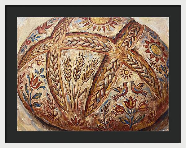 Rustic Bread With Folk Art