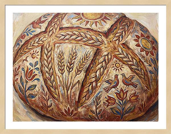 Rustic Bread With Folk Art