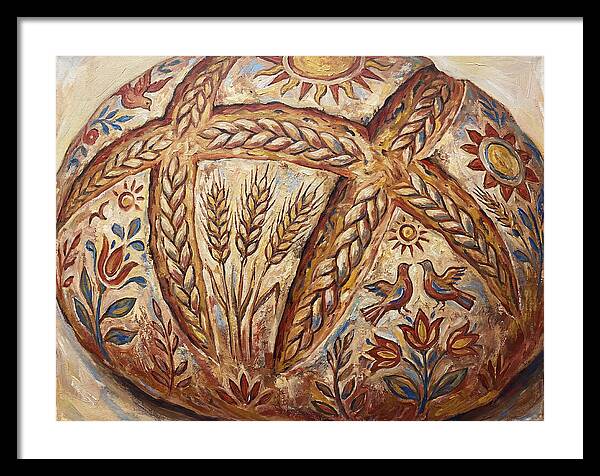 Rustic Bread With Folk Art