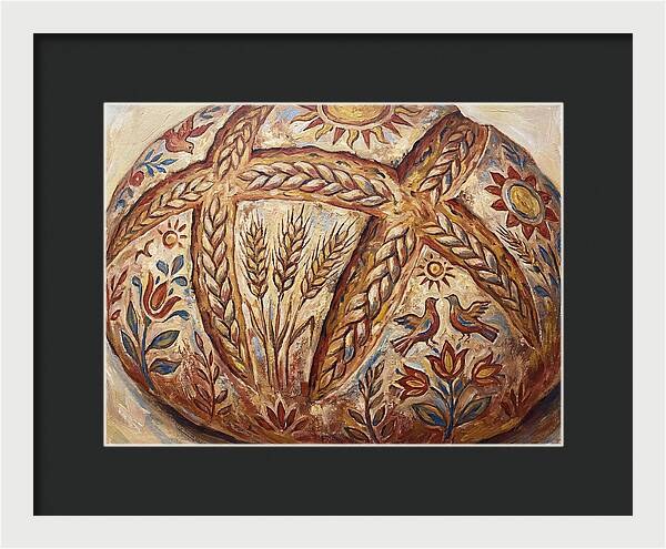 Rustic Bread With Folk Art