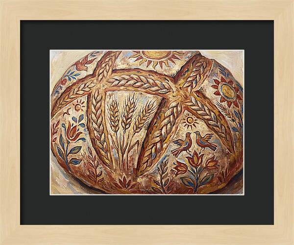 Rustic Bread With Folk Art