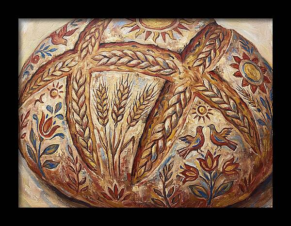 Rustic Bread With Folk Art