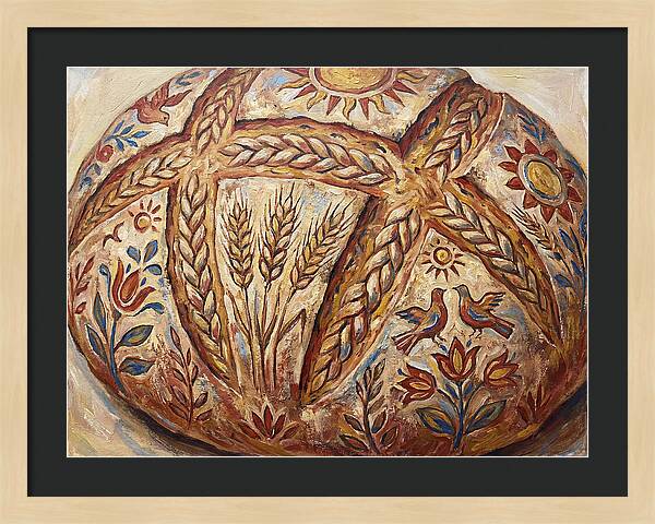 Rustic Bread With Folk Art