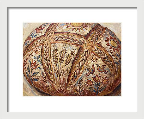 Rustic Bread With Folk Art