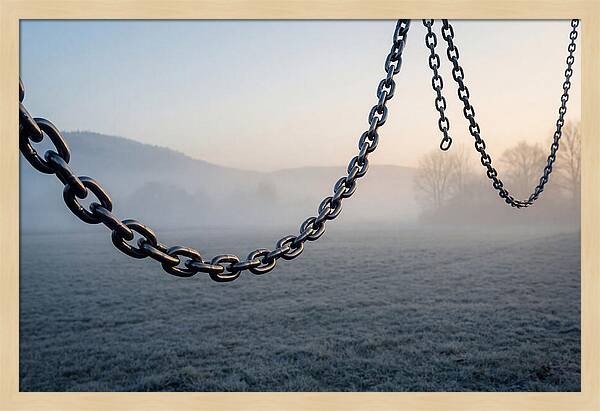 Rustic Chains In The Mist