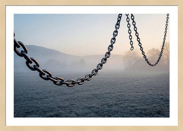 Rustic Chains In The Mist