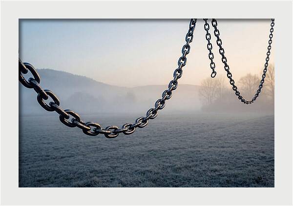 Rustic Chains In The Mist