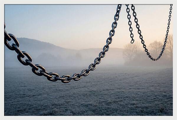 Rustic Chains In The Mist