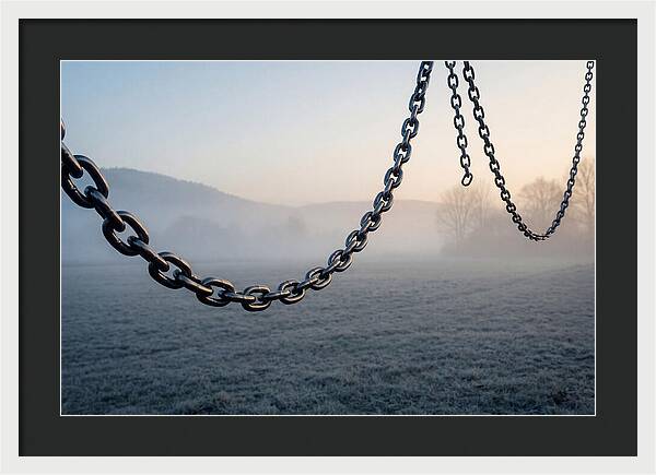 Rustic Chains In The Mist