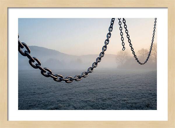 Rustic Chains In The Mist