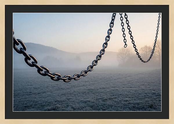 Rustic Chains In The Mist