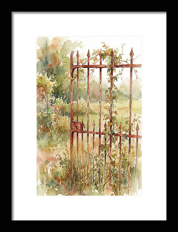 Rustic Charm Of A Gate