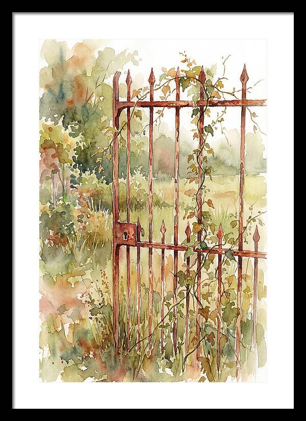 Rustic Charm Of A Gate