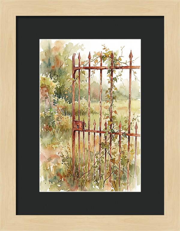 Rustic Charm Of A Gate