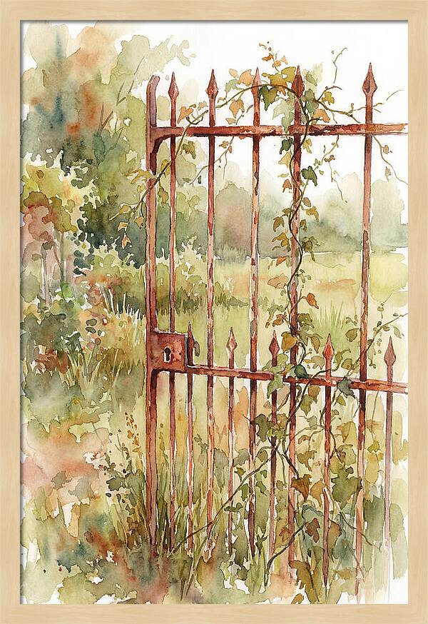 Rustic Charm Of A Gate