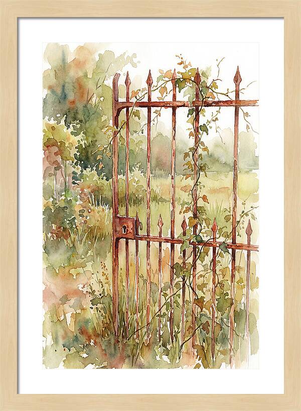 Rustic Charm Of A Gate
