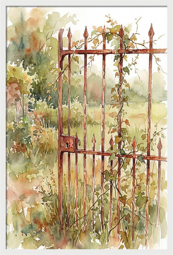 Rustic Charm Of A Gate