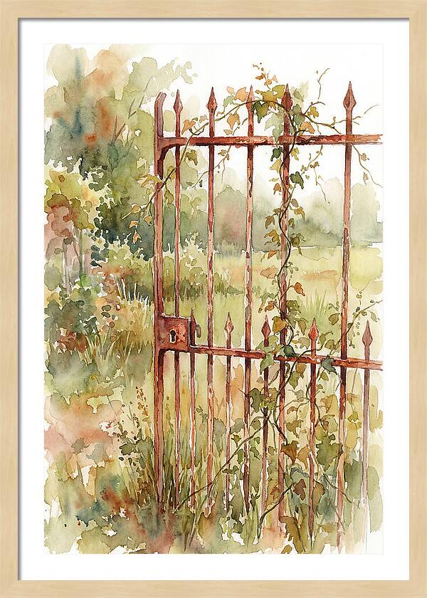 Rustic Charm Of A Gate