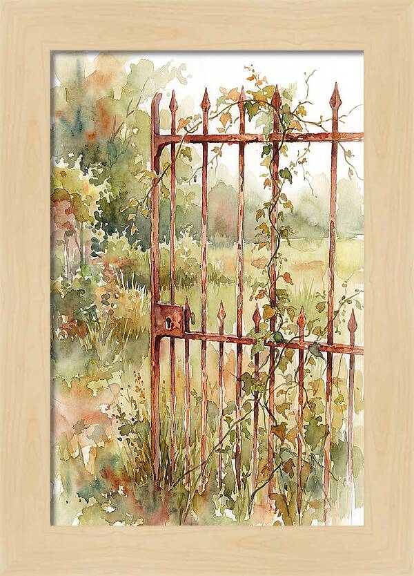 Rustic Charm Of A Gate