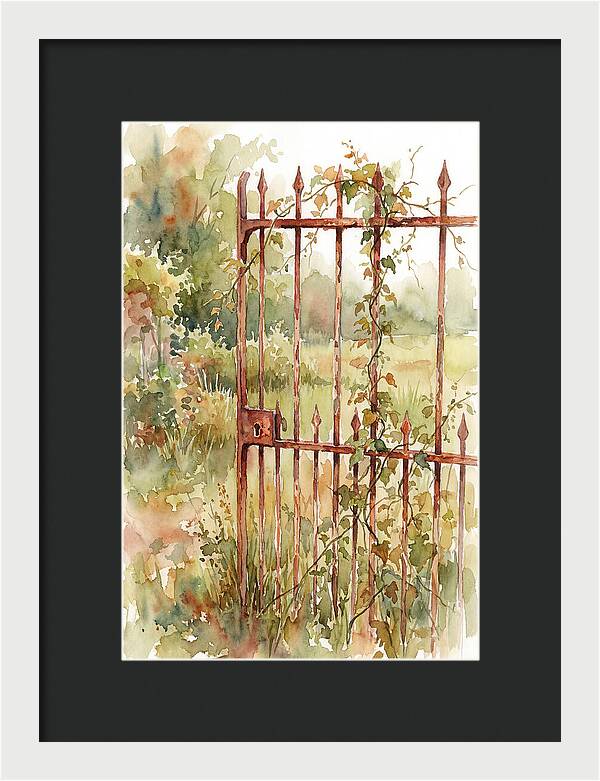 Rustic Charm Of A Gate
