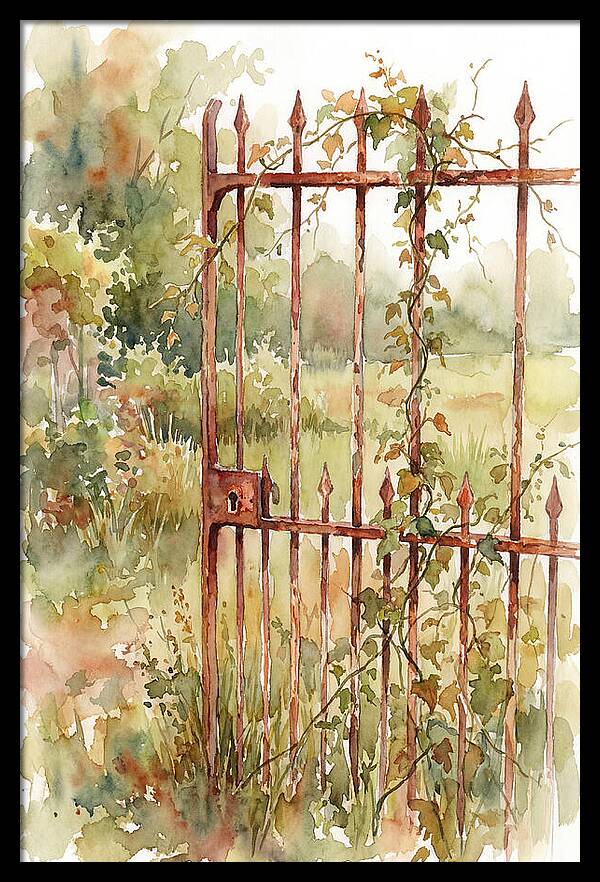 Rustic Charm Of A Gate