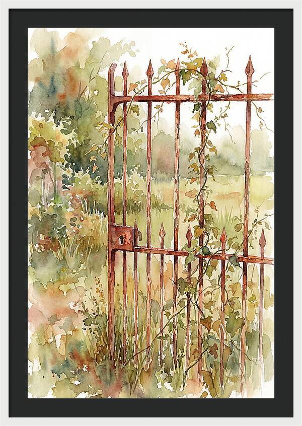 Rustic Charm Of A Gate